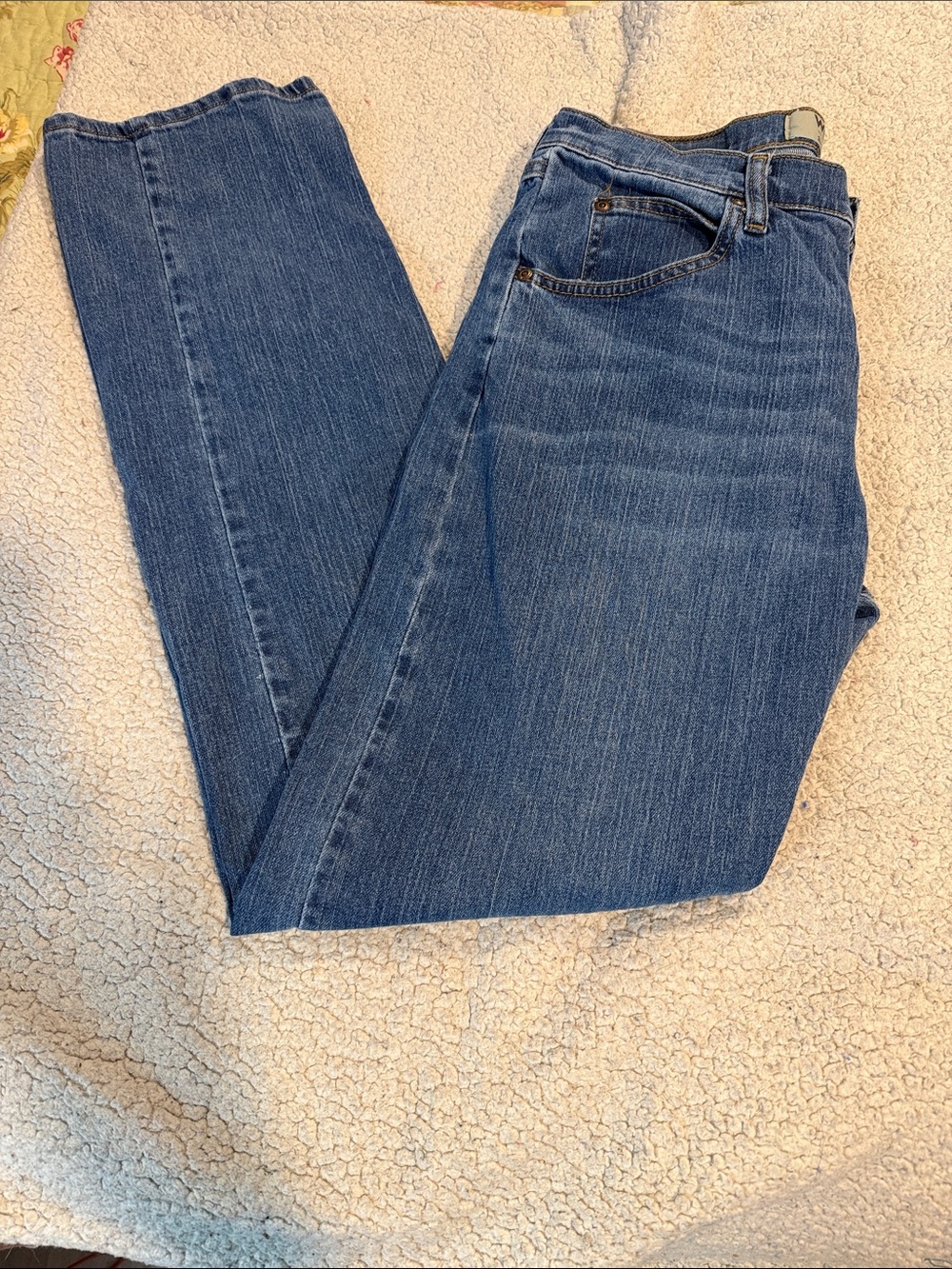 Wrangler Authentics Straight-Leg Jeans in Medium Blue Wash